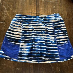Blue and White Women's Golf Skort size M